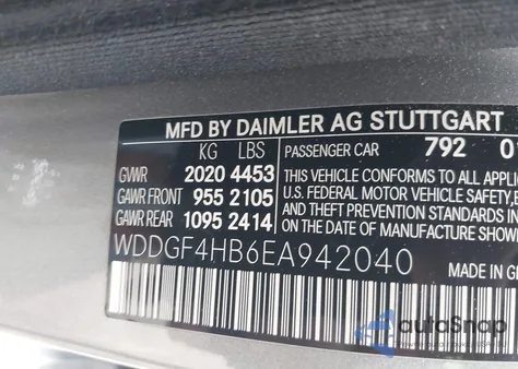 2014 Mercedes-Benz C 250 Luxury/Sport from USA, damaged, VIN WDDGF4HB6EA942040